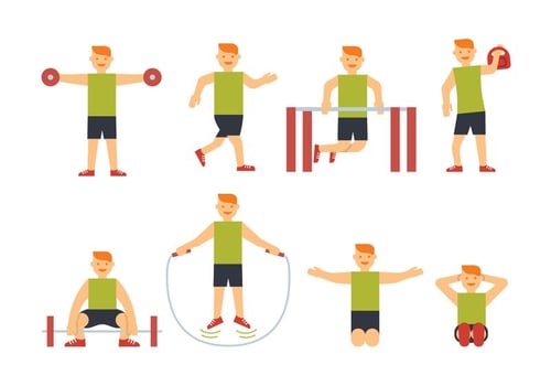Sportsman training vectors
