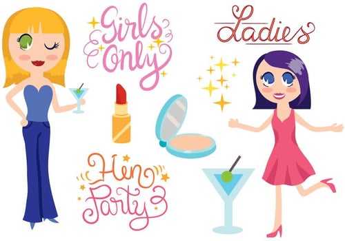 Free Girls Night Vectors