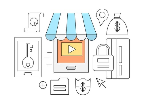 Online Store Vector Icons