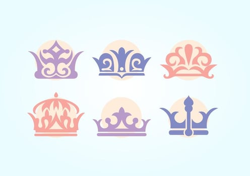 British Crown Vector Set