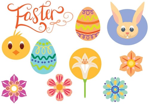 Free Cute Easter Vectors