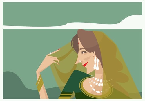 Indian Woman Vector