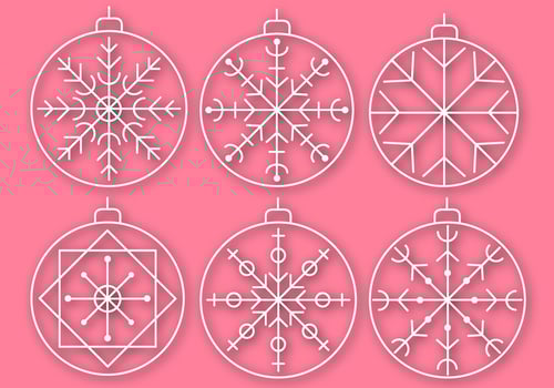 Christmas Baubles Vector