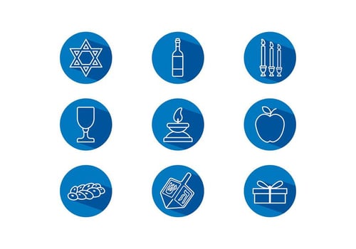 Shabbat Icon Free Vector