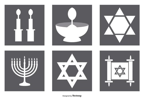 Jewish Icon Collection vector