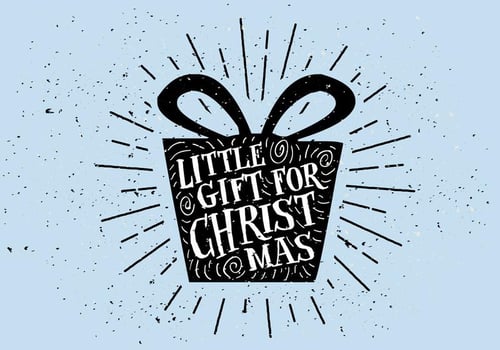 Vintage Hand Drawn Christmas Card Background vector