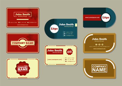 Modern Name Card Vectors