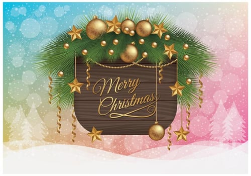 Merry Christmas Wallpaper vector