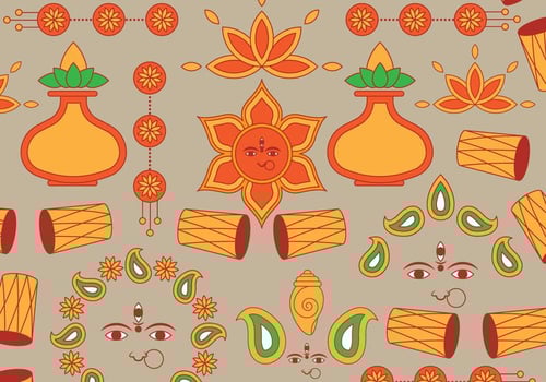 Indian Festival Icon vector