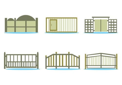 Open Gate Vector Set