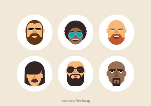 Cool Male Vector Avatars