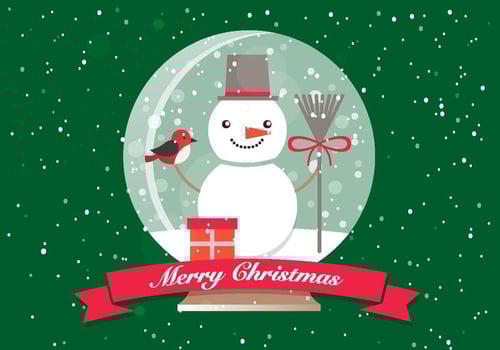Free Christmas Glass Ball vector