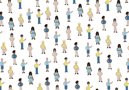 Miniatura de Personas Vector Pattern