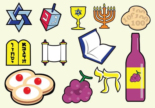 Shabbat Jewish Icon vector