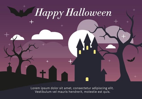 Haunted House Vector Illustration