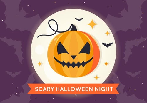 Jack-o-lantern Vector Illustration