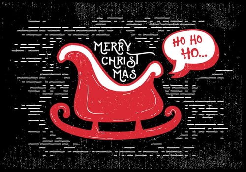 Christmas Greeting Card Vector