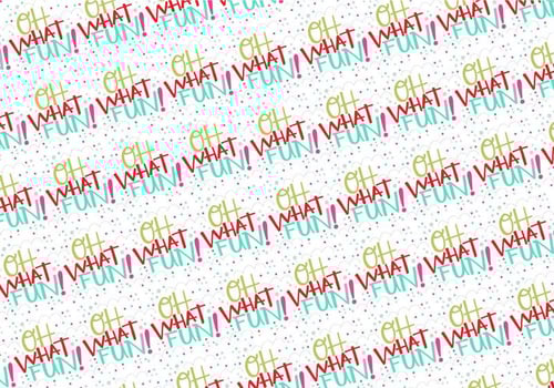 Oh What Fun Repeating Pattern vector