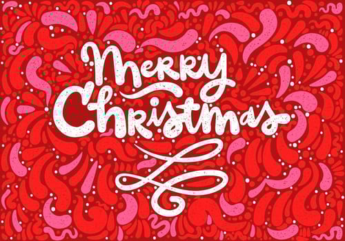 Merry Christmas Lettering vector