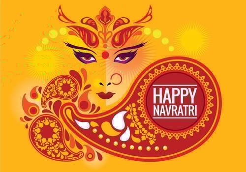 Creative Vector Durga Puja Background