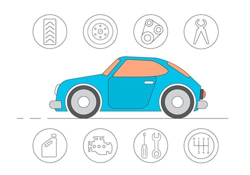 Free Car Service Icons vector