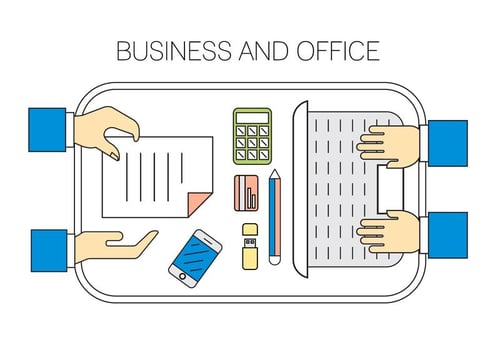 Free Office Icons vector