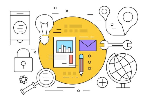 World Business Icons vector