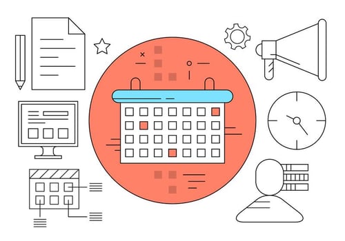 Management Planning Icons vector