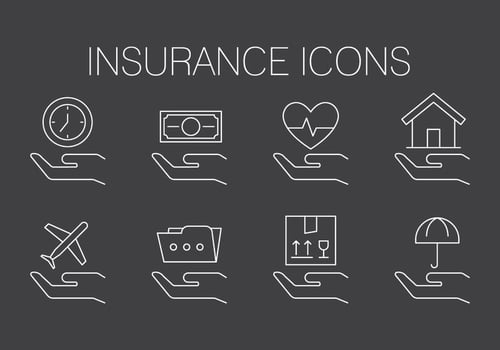Insurance Icons vector