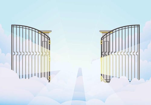 Open Gate Illustration vector