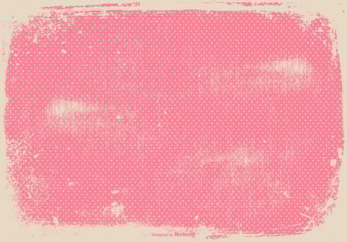 Grunge Pink Polka Dot Background vector