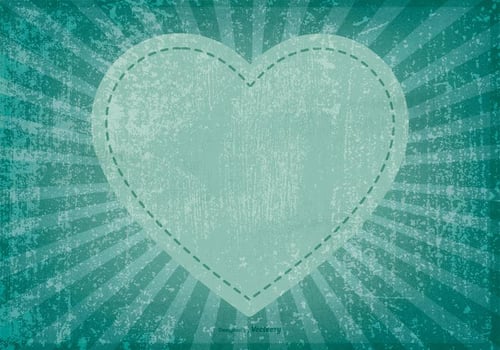Grunge Heart Background vector