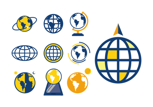Globus Icons Vector