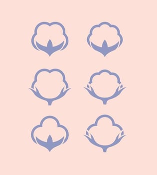 Cotton Icons Logo vector