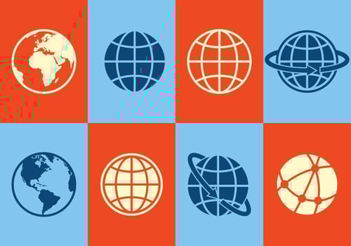 Globe Icons vector