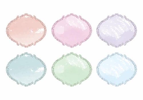 Vector Glitter Labels