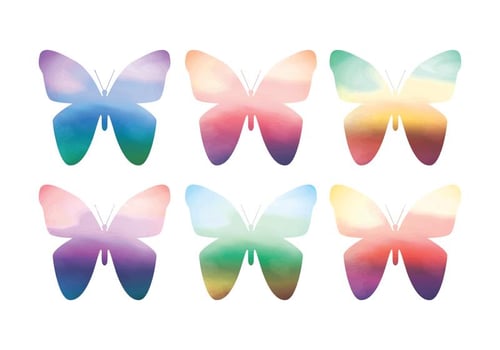 Vector Watercolor Butterflies