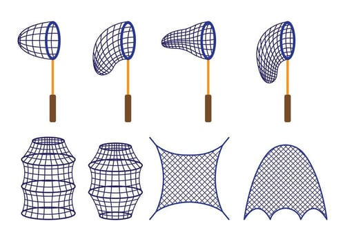Vector Of Fishing Net