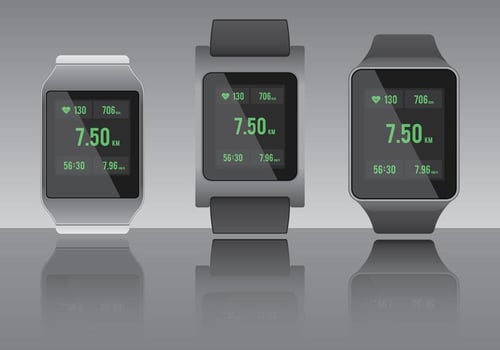 Heart Rate Smartwarch Fitness App vector