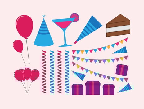 Happy Birthday Set vector
