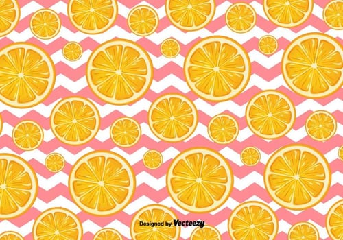 Orange Slices Vector Background