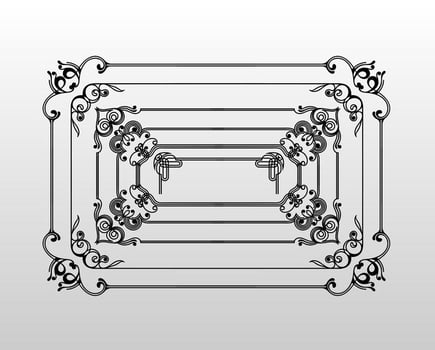 Vintage Frames Vector Collection