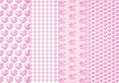 Vector Marble Hearts Patterns