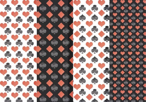 Vector Playing Cards Symbols Patterns