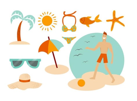 Free Beach Summer Vectors