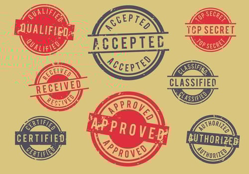 Grunge Retro Stamps vector