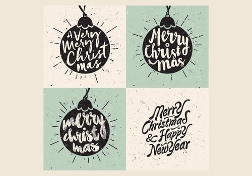 Ornament Christmas Carol Vector