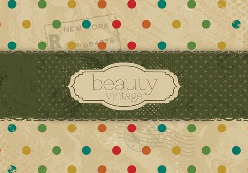 Colorful Polka Dot Beauty Vector