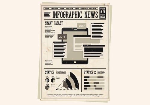 Infographics Tablet Vector