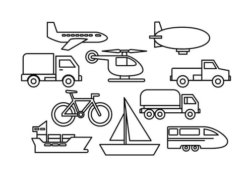Free Transportation Vectors